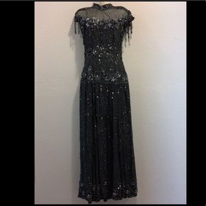 Vintage Alyce Designs Beaded Gown